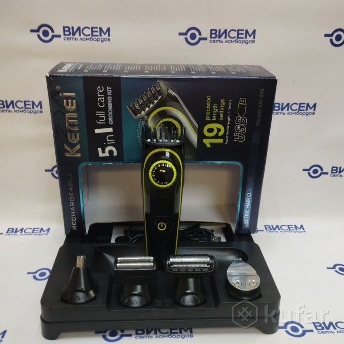 Триммер для бороды и усов Kemei KM-696
