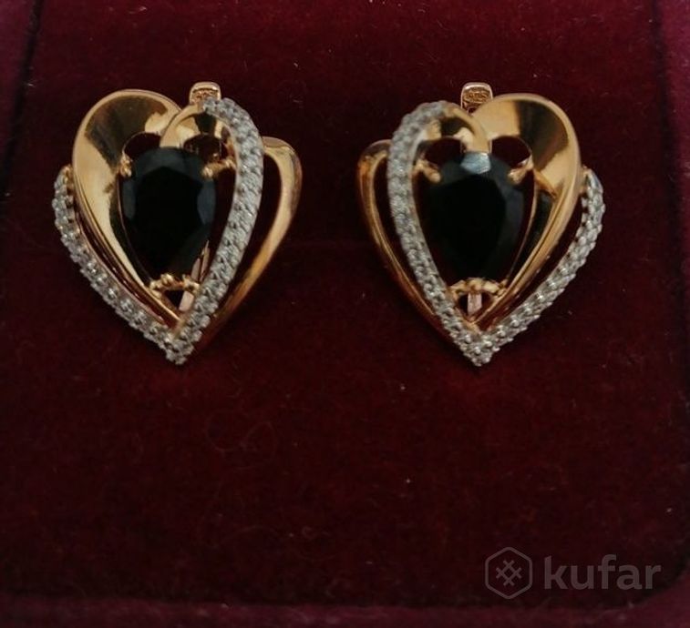 Серьги, серебро 925 пробы, вес 4,2 г