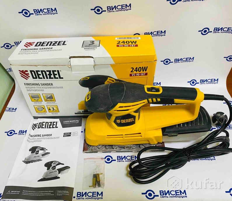 Виброшлифмашина Denzel VS-90-187
