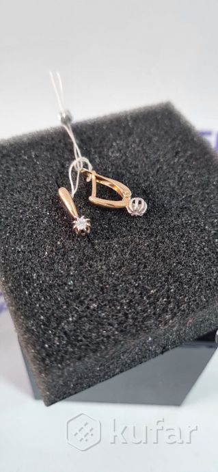 Серьги золотые  AU 585