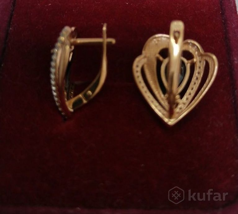 Серьги, серебро 925 пробы, вес 4,2 г