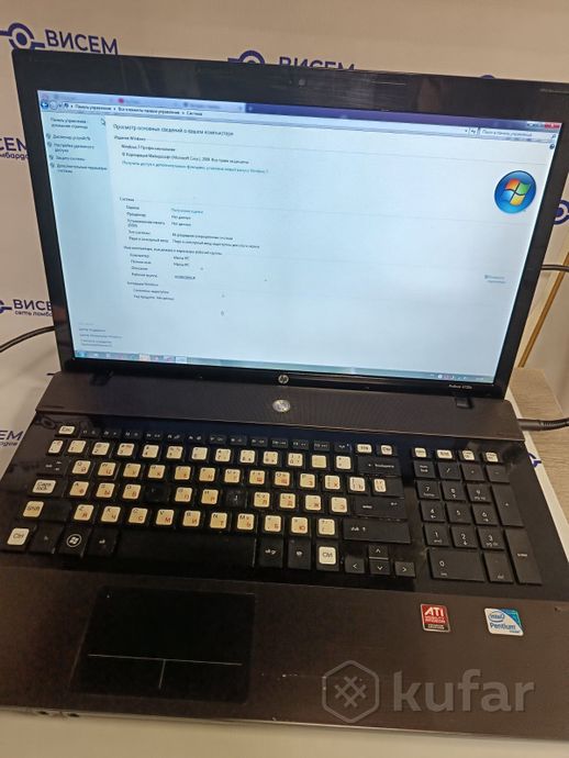 Ноутбук HP ProBook 4720s (работает от сети)