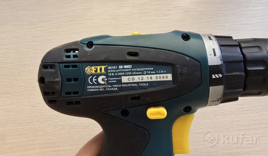 Аккумуляторная дрель-шуруповерт FIT CD-18 KC2