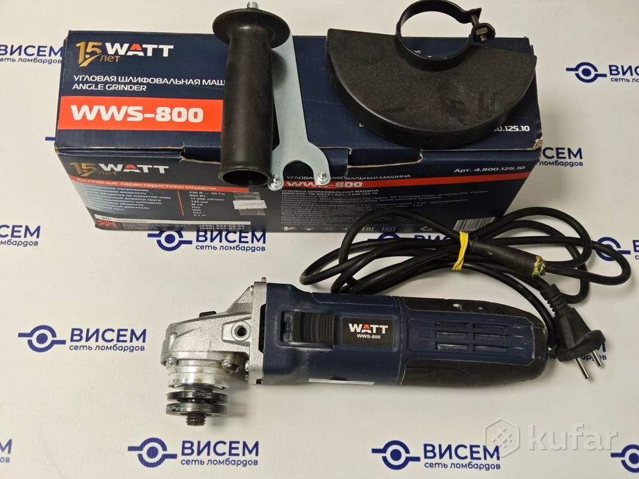 Угловая шлифмашина WATT WWS-800