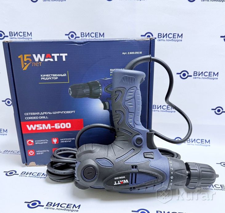 Дрель-шуруповерт WATT WSM-600
