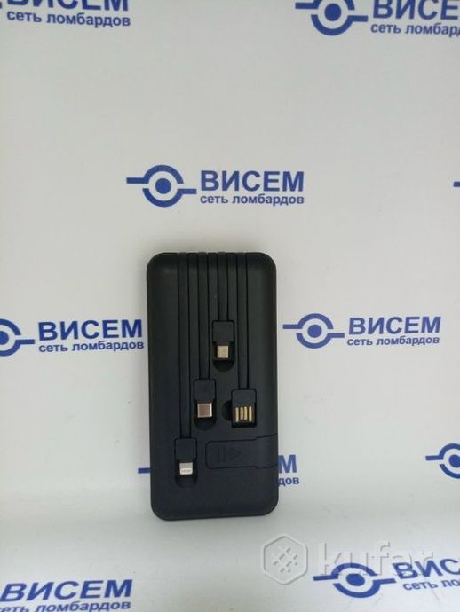 Портативное зарядное устройство Power Bank (аккумуляторная батарея) 10000 mAh, черное, REXANT 30-203