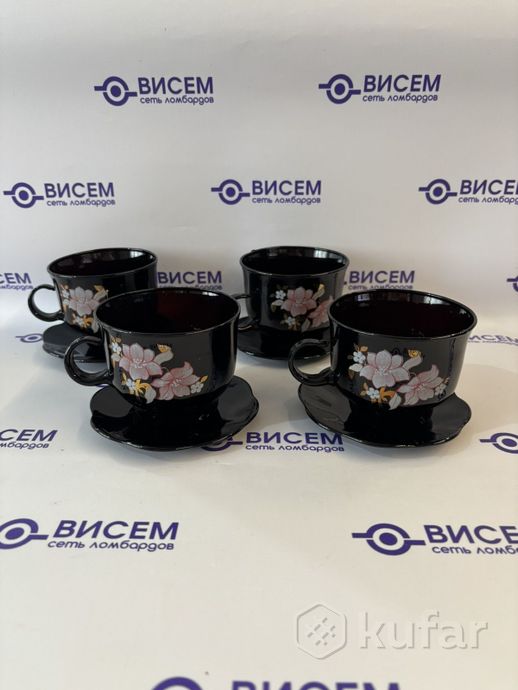 Набор чашек с блюдцем (4 шт)