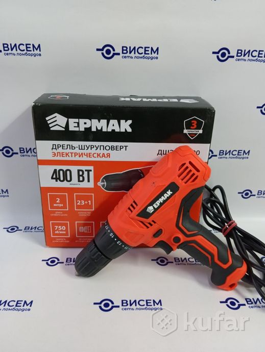 Дрель-шуруповерт Ермак ДШЭ-400