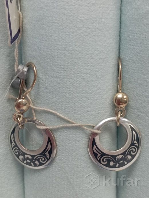 Серьги. Серебро 925 пр. Вес 4,04 гр.