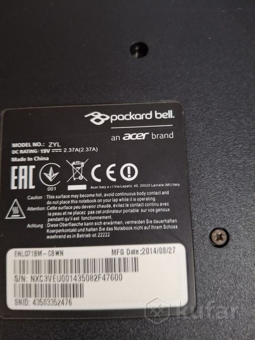 Ноутбук ASER Packard Bell ENLG71BM-C8WN
