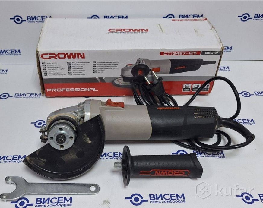 Углошлифмашина CROWN CT13497-125